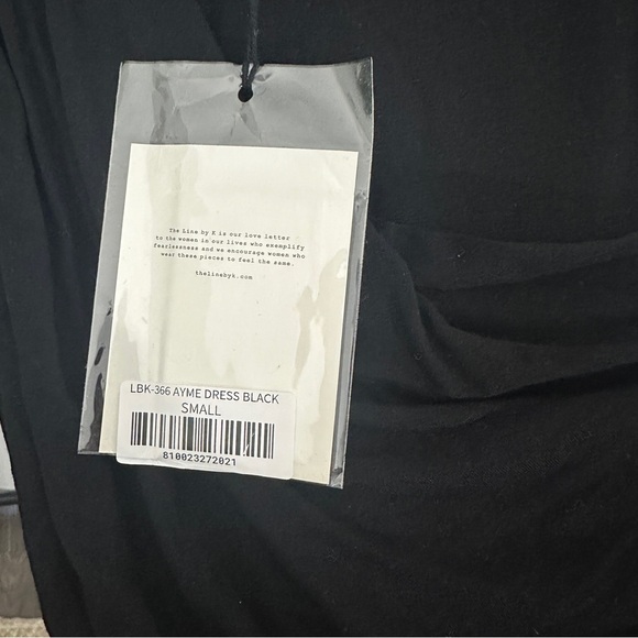 NWT The Line by K Ayme Ribbed Mockneck Dress Black Small - Picture 9 of 9